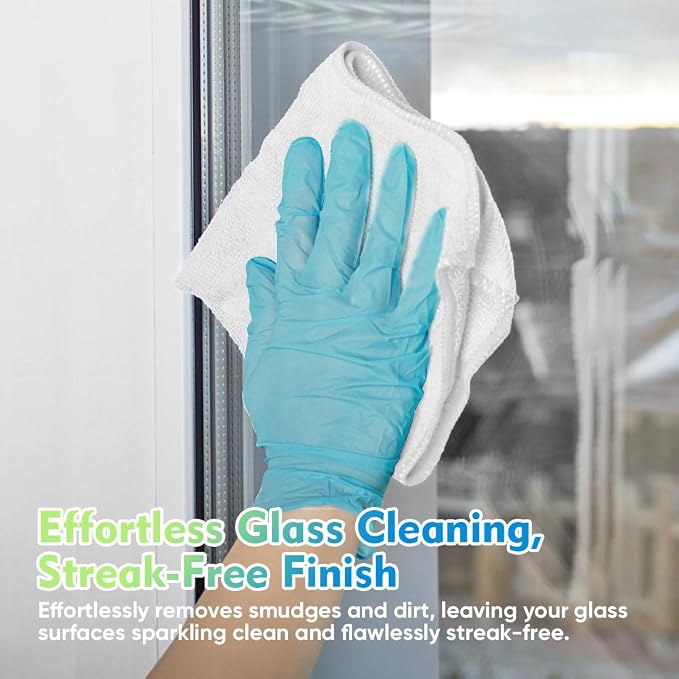 HOMEXCEL Microfiber Cleaning Cloth 6 Pack 12.5 x 12.5 inch Microfiber Towels - Image 3