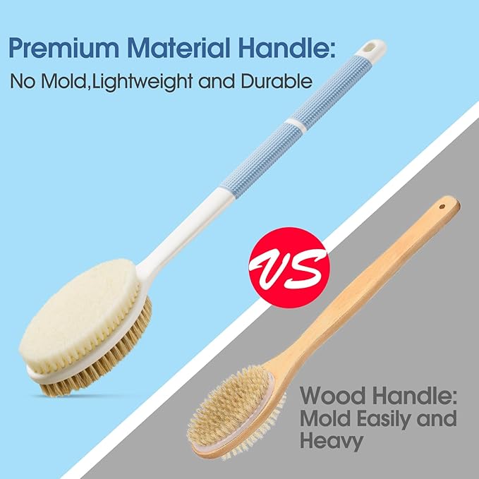 Back Scrubber Anti Slip for Shower, Shower Brush Long Handle - Image 4
