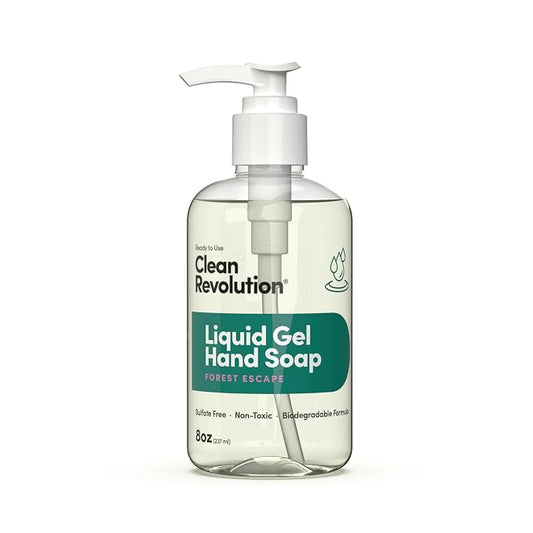 Clean Revolution Liquid Gel Hand Soap, Silky Rich Liquid, Quick Lather by CleanRevolution