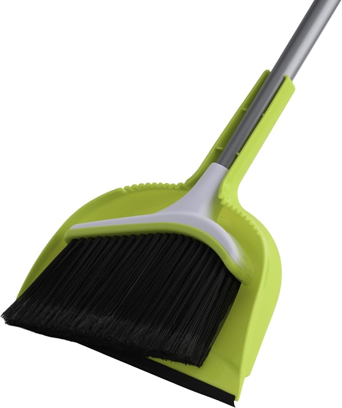 Casabella Basics 2-Piece Angled Broom and Dustpan Set - Image 2