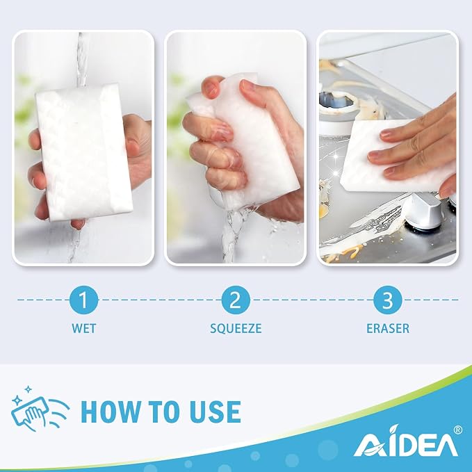 AIDEA Magic Sponges Cleaning Eraser, 2X Density Stronger Sponge - Image 6