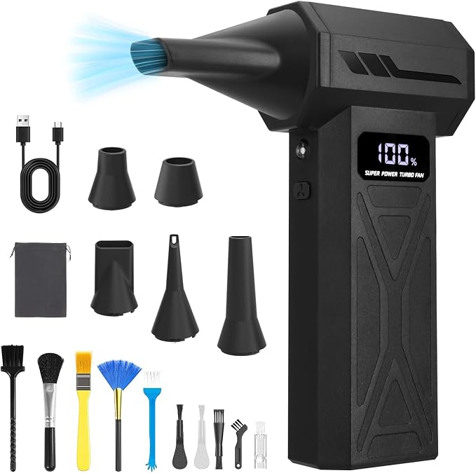 Compressed Air Duster, 110000RPM Electric Air Blower by Xamanabu