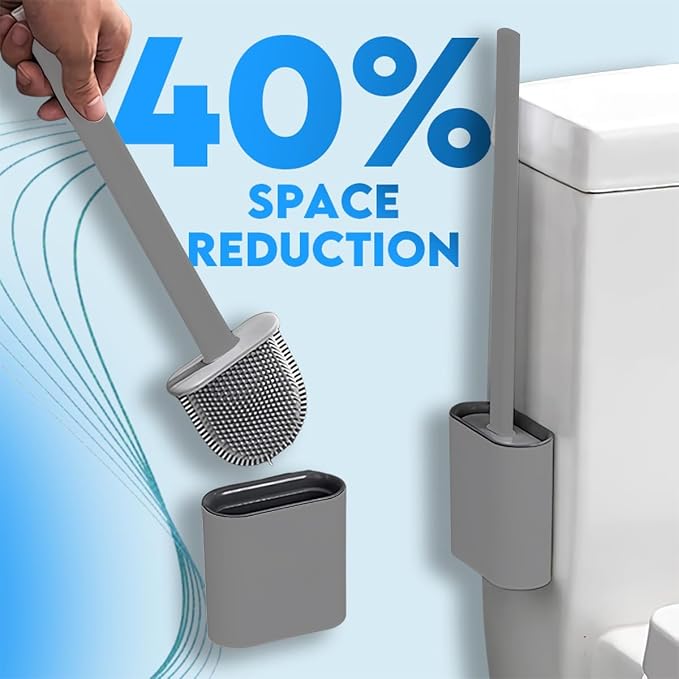 Modern Minimalist Silicone Toilet Brushes & Holders - Image 6