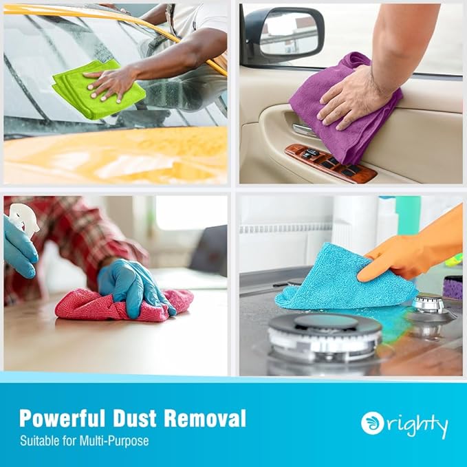 Orighty Microfiber Cleaning Cloth Pack of 24, Microfiber Towels - Image 6