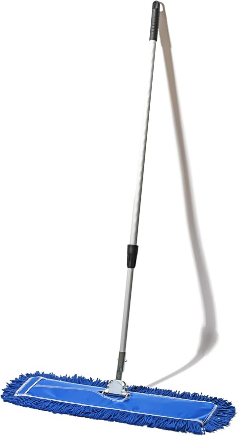 24 Inch Blue Commercial Dust Mop & Floor Sweeper - Image 9