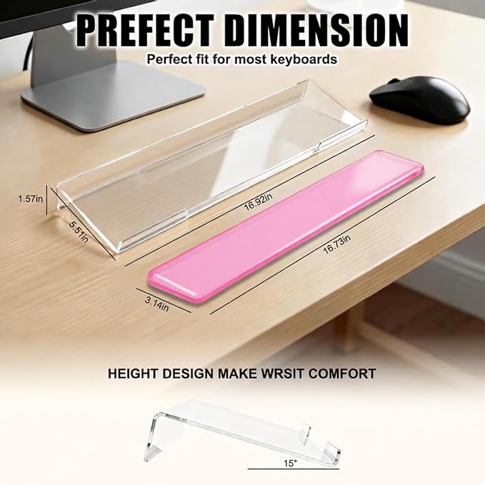Acrylic Computer Keyboard Stand - Image 3