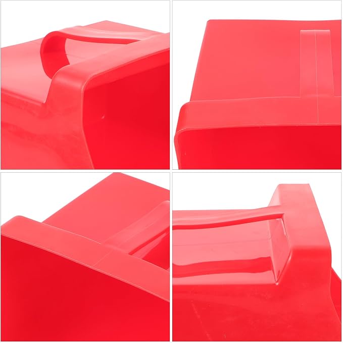 VOSAREA Handheld Dustpan and Garbage Shovel, Thickened Red Plastic Reusable - Image 9