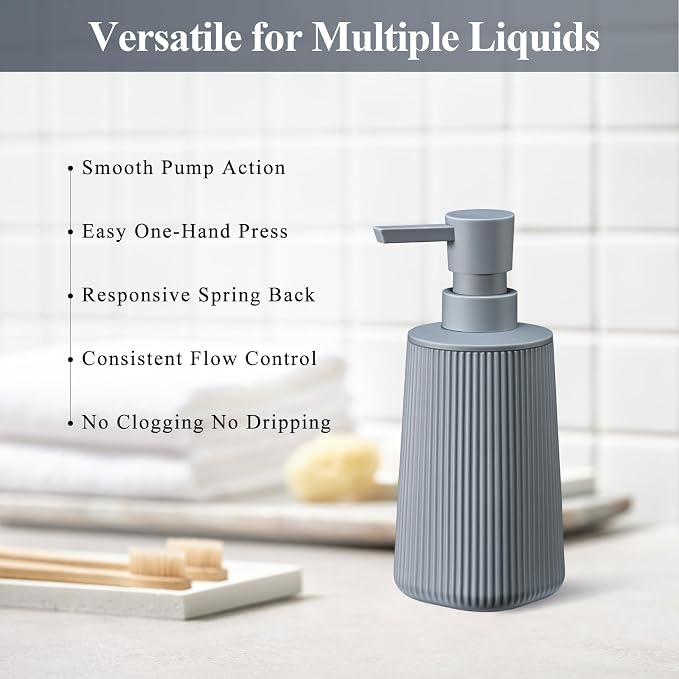 Gray 2 Pack Hand Soap Dispensers - Image 4