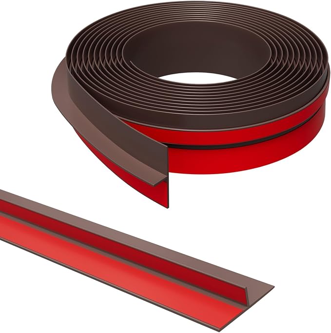 T-Shaped Door Draft Stopper, 1.97 in x 20 Ft Silicone Seal Strip by Elvone