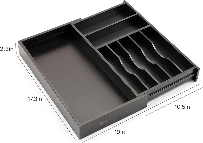 KitchenEdge Premium Silverware, Flatware and Utensil Organizer - Image 8
