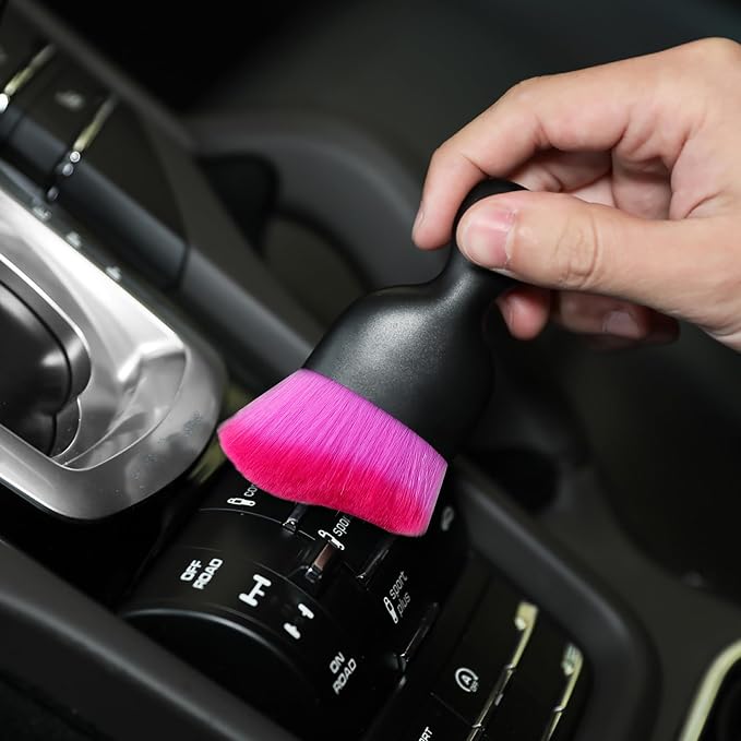 Car Interior Detailing Brush, Soft Bristle Cleaning Brush Car Detailing Brush - Image 4