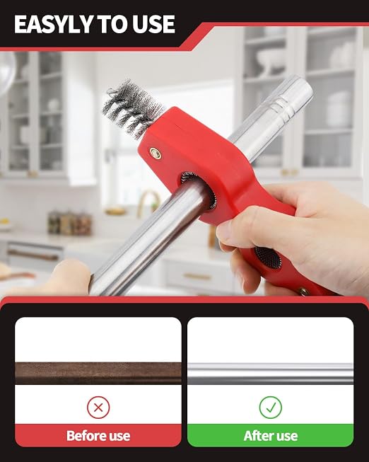 4 PCS 4 in 1 Copper Tubing Brush and Reamer, 1/2 in and 3/4 in Copper Pipe - Image 5