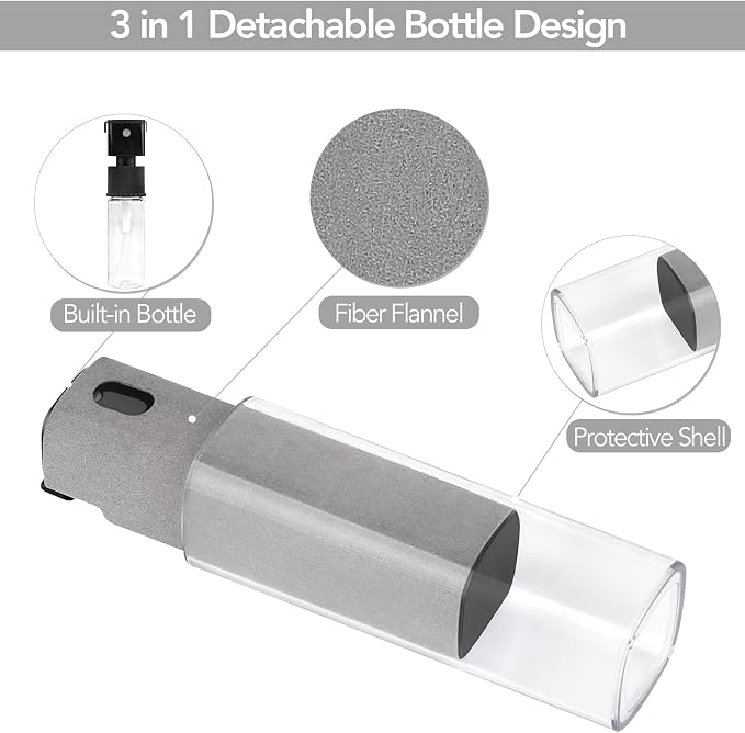 Fingerprint Proof Screen Cleaner, 3 in 1Touchscreen Mist Cleaner Spray Wipe - Image 2