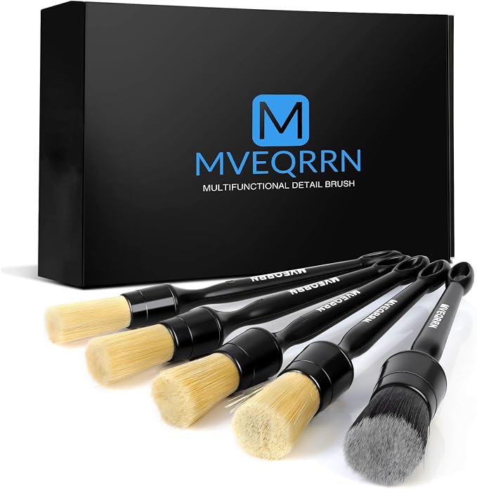 Boars Hair Ultra Soft Detailing Brushes Set by MVEQRRNcardetailbrushset
