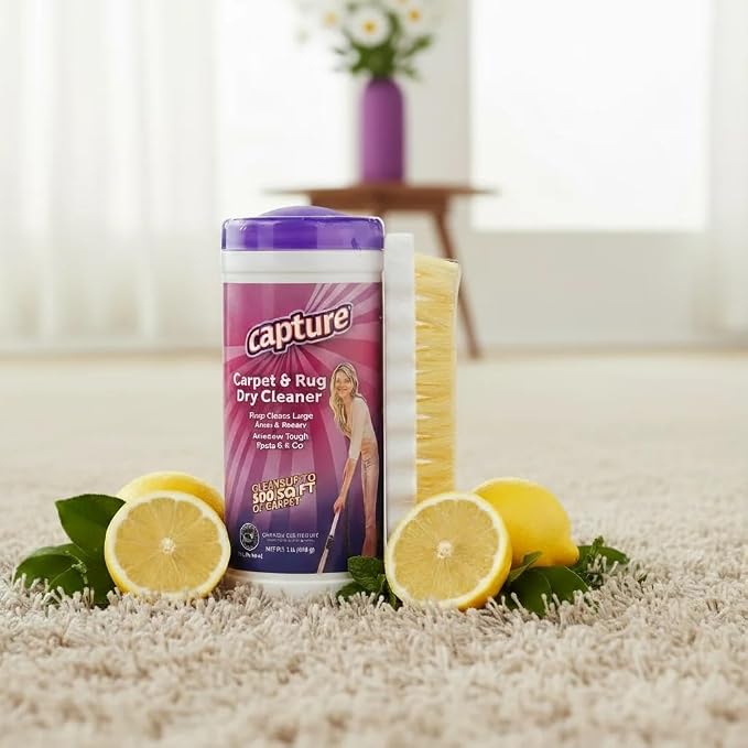 Capture Carpet & Rug Dry Cleaner w/Brush - Image 2
