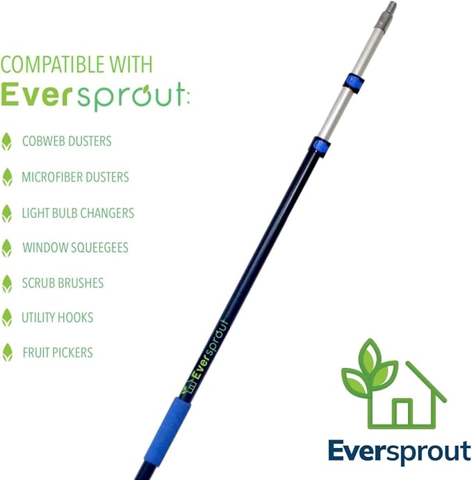 EVERSPROUT 8-10 Feet Standing Reach | 1.5-to-3 Foot Cobweb Duster and - Image 8