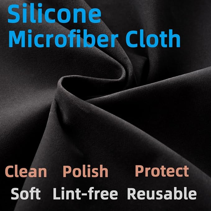 Silicone Gun Cleaning Cloth, Reusable Microsuede Cleaning/Polishing Wipes Towels - Image 3