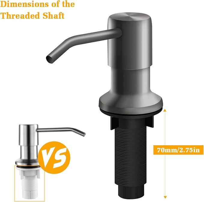 Soap Dispenser for Kitchen Sink, Built in Sink Soap Dispenser Lotion Dispenser - Image 4