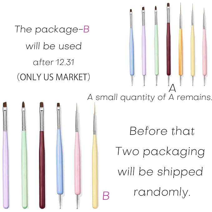 Nail Art Brushes, Nail Design Painting Brush Set - Image 8