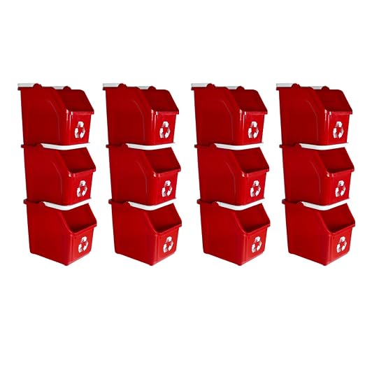 6 Gallon Stackable Recycling Bins by SturdyEssentials