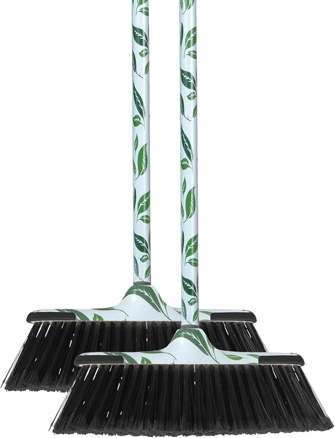 Leaf Design Broom 2-Pack by Superio