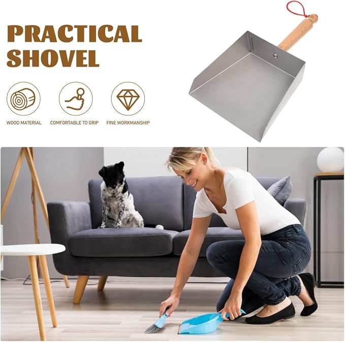 Stainless Steel Mini Dustpan Small Metal Desktop Dust Pan - Image 5