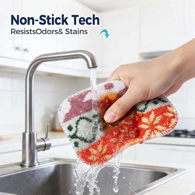 Amarelle GEN II Dish Washing Scrubbers, Made in Green Kitchen Scrubbers - Image 7