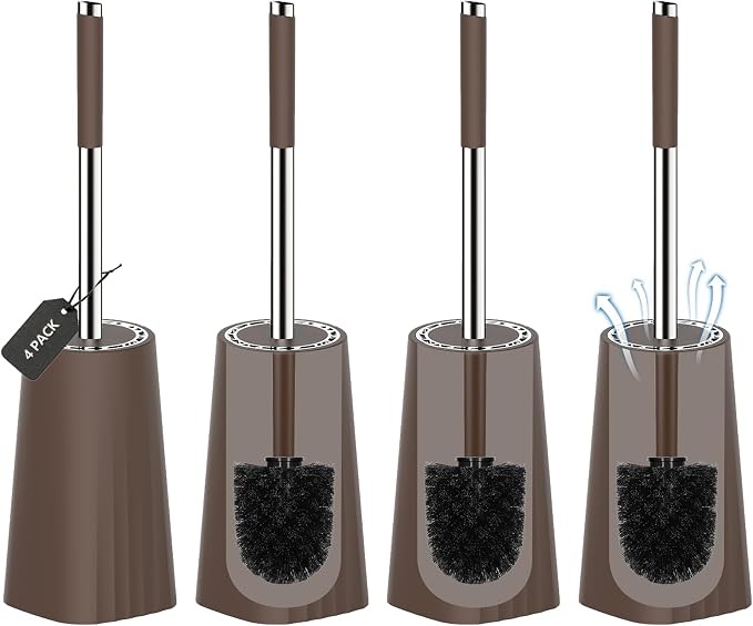 SetSail Toilet Brush, Compact Size Toilet Bowl Brush and Holder Toilet Brushes by SetSail