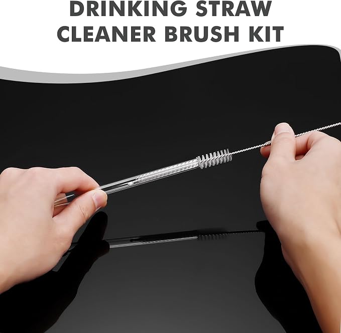 10Pcs Straw Cleaner Brush, Reusable Metal Handles Straw Cleaner Brush Extra Long - Image 5