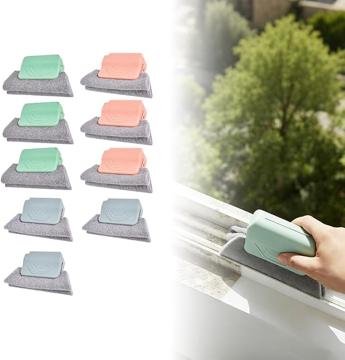 Magic Window Track Cleaner, 2026 New Window Groove Cleaning Brush Tools Set by Juvhot