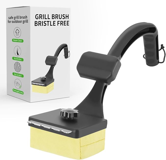 Grill Brush for Outdoor Grill Bristle Free, Reinforced Grill Cleaner Scraper by PROKITCHEN