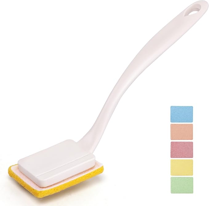 Dish Brush with Handle, Non-Scratch Household Cleaning Brushes Dishwand with 5 by ARCLIBER