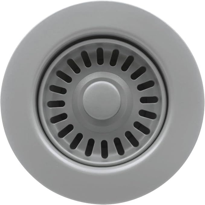 3-1/2 Inch Polymer Slate Gray Sink Drain Assembly by EADOT