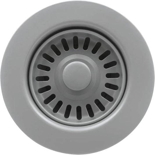 3-1/2 Inch Polymer Slate Gray Sink Drain Assembly by EADOT
