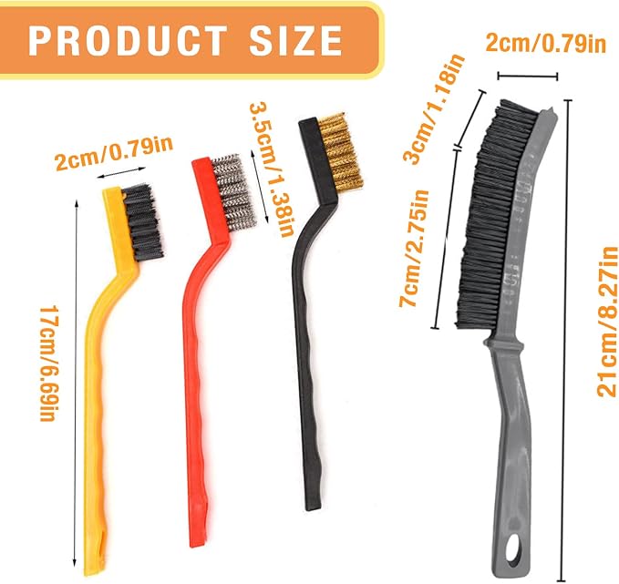 Kitchen Stove Gap Cleaning Nylon Scrub Brush, Hard-Bristled Crevice Cleaning - Image 3