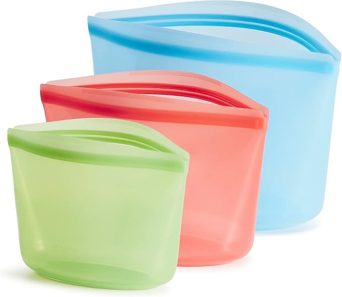 Stasher Premium Silicone Reusable Food Storage Bags, Lunch Bag, Travel by Stasher