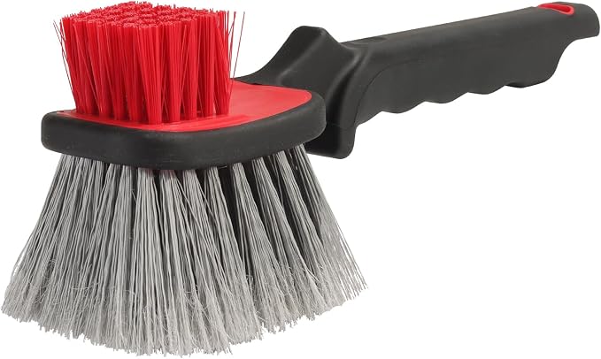 Wheel and Tire Brush for Cleaning Wheels, Tires and Rims, Car Wash Wheel Well by LoyaGour