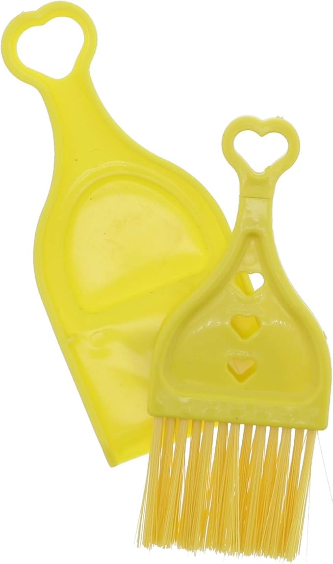 Yellow Mini Dustpan with Brush - Image 3