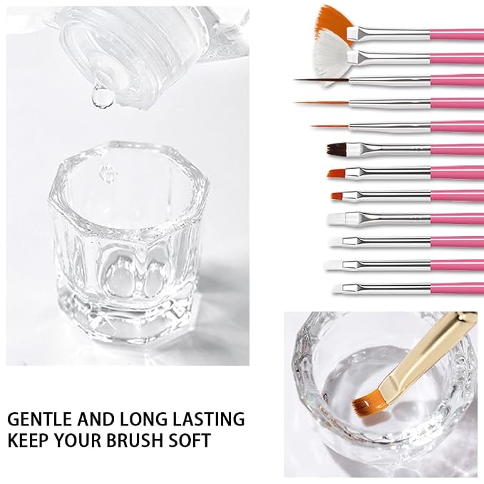 AIJIMEI Nail Brush Cleaner 120ml Gel Solution - Image 3