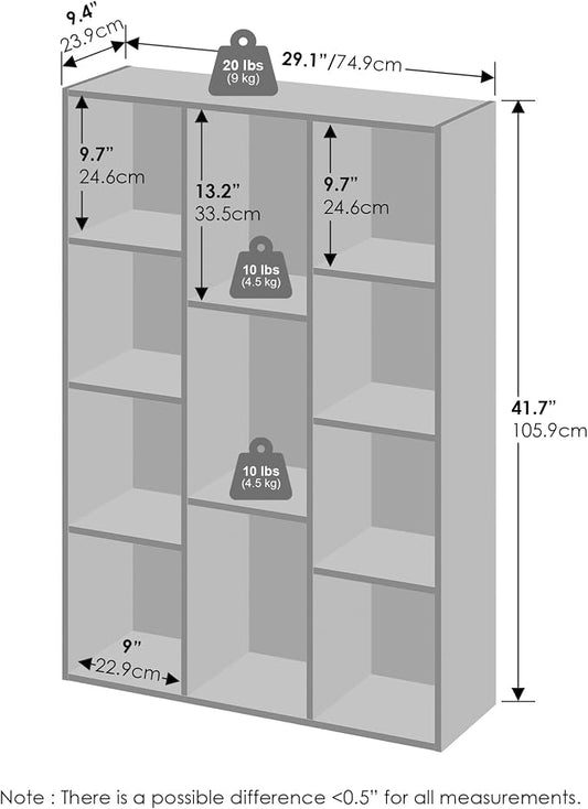 Furinno Reed Closet Organizers and Storage, 11-Cube Closet Organizer, Open - Image 2