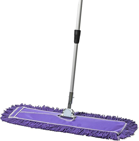 24 Inch Purple Commercial Dust Mop & Floor Sweeper by TidyTools