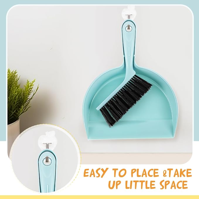 Sliner 18 Pack Mini Dustpan and Brush Set Plastic Dust Pans - Image 5