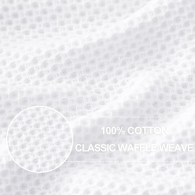Homaxy 100% Cotton Waffle Weave Kitchen Dish Cloths, Quick Drying Dish Rags - Image 2