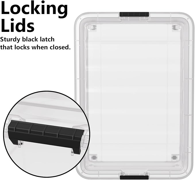 50 Quart Multipurpose Under Bed Storage Container Bins - Image 4