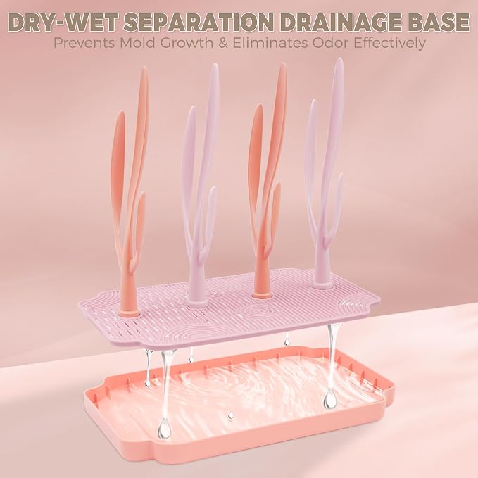 Baby Bottle Drying Rack with Tray – Space Saving Bottle Organizer & Drying - Image 5