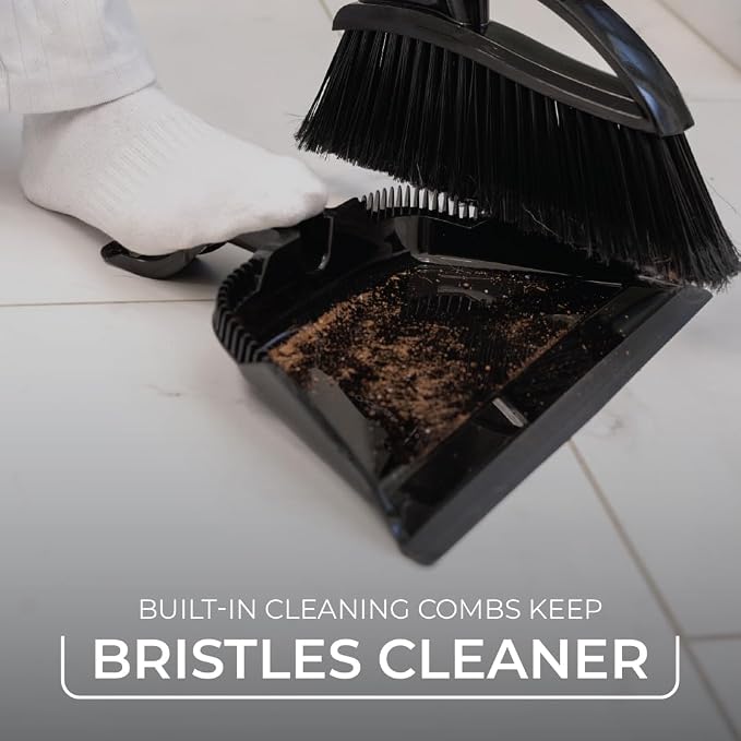 O-Cedar Indoor & Outdoor Strong Sweep Broom & Brush Bundle | Heavy Duty - Image 4