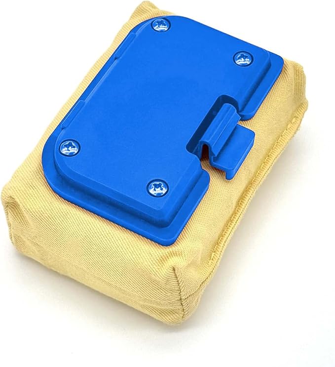 Blue Grill Brush Bristle Free, Replaceable BBQ Cleaning Head Accessories Cleaner by BestTechSafe
