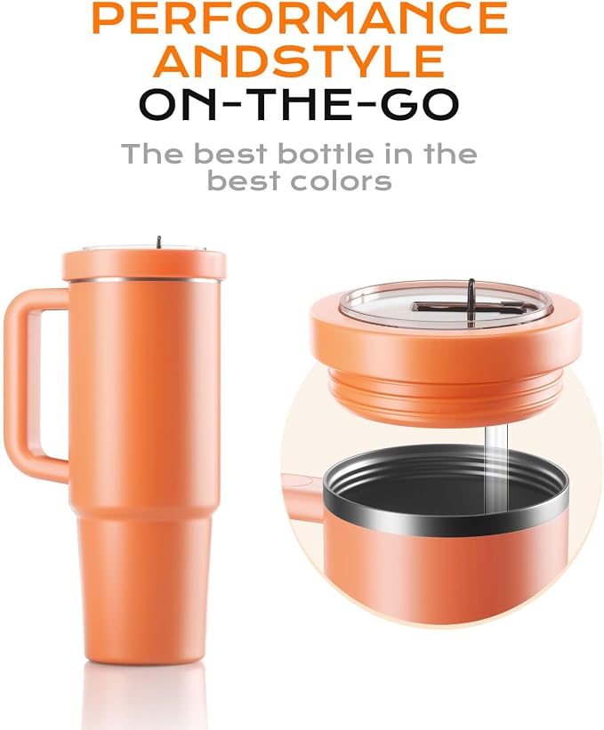 30oz Flip Straw Leak Proof Lid for Stanley Quencher, 30 oz Tumbler Lid - Image 7