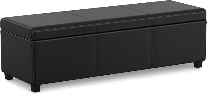 SIMPLIHOME Avalon 54 inch Wide Contemporary Rectangle Extra Large Storage by SimpliHome