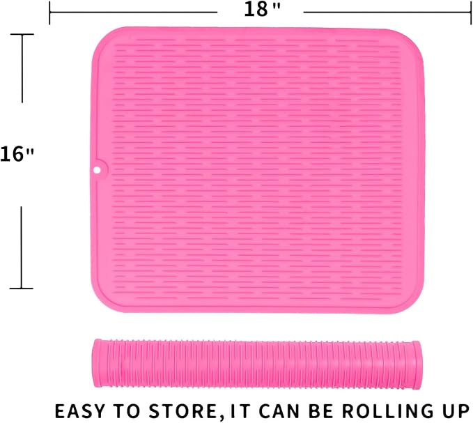 Silicone Dish Drying Mat for Multiple Usage, Easy clean, Eco-friendly, - Image 2
